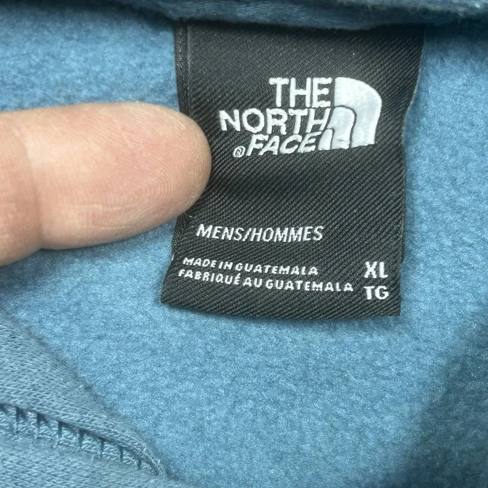 The North Face Half Dome Hoodie Mens‎ XL Blue Pullover Outdoor *PAINT SPOTS